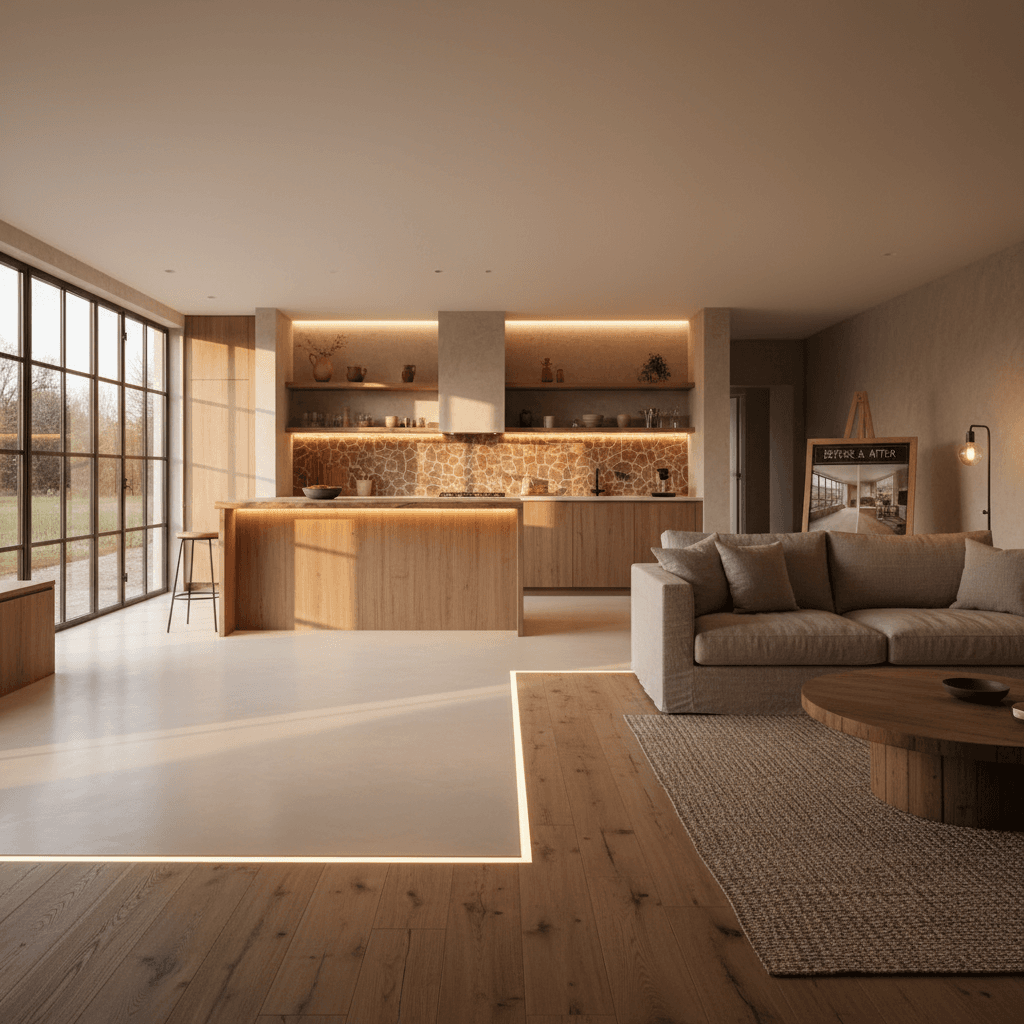 Comprehensive property finishing showcasing multiple renovation services